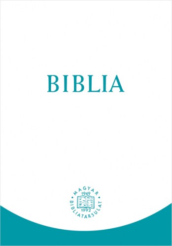 Biblia, revideált új fordítás, középméretű, kartonált türkíz